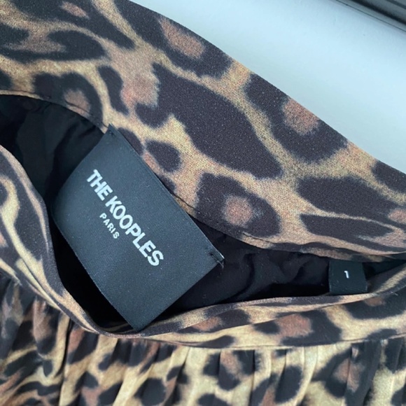 Kooples Asymmetrical Leopard Midi Skirt - Picture 4 of 10